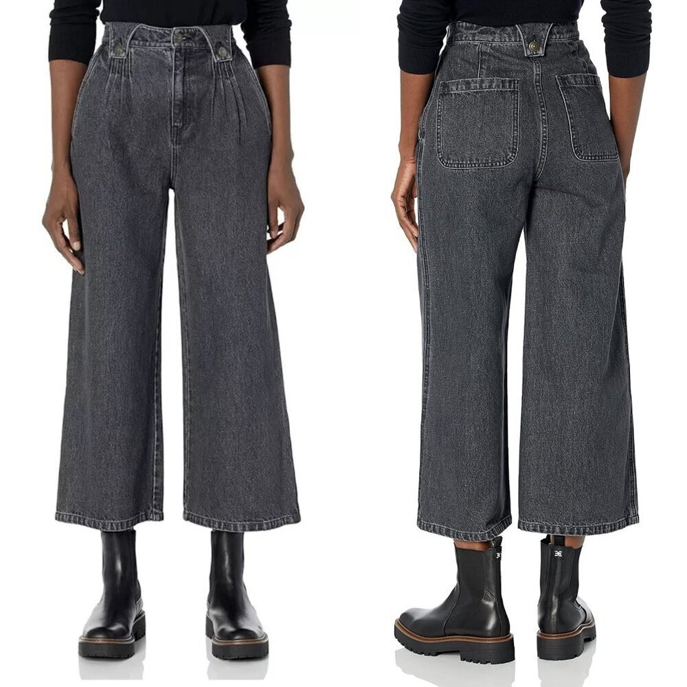 NWT New $248 Joie NEW Joie Porter B Wide Leg Cropped High Waist Size 31